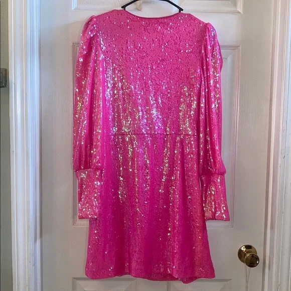 Gianni Bini Pink Sequin Fun Birthday Party Dress NWoTs - Picture 9 of 15
